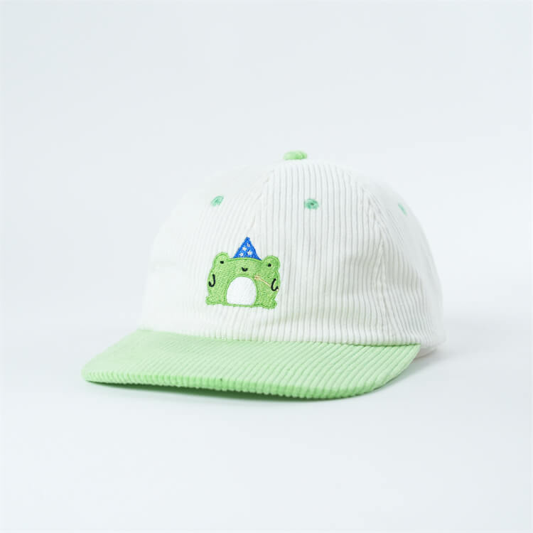 adorable-frog-embroidery-hat