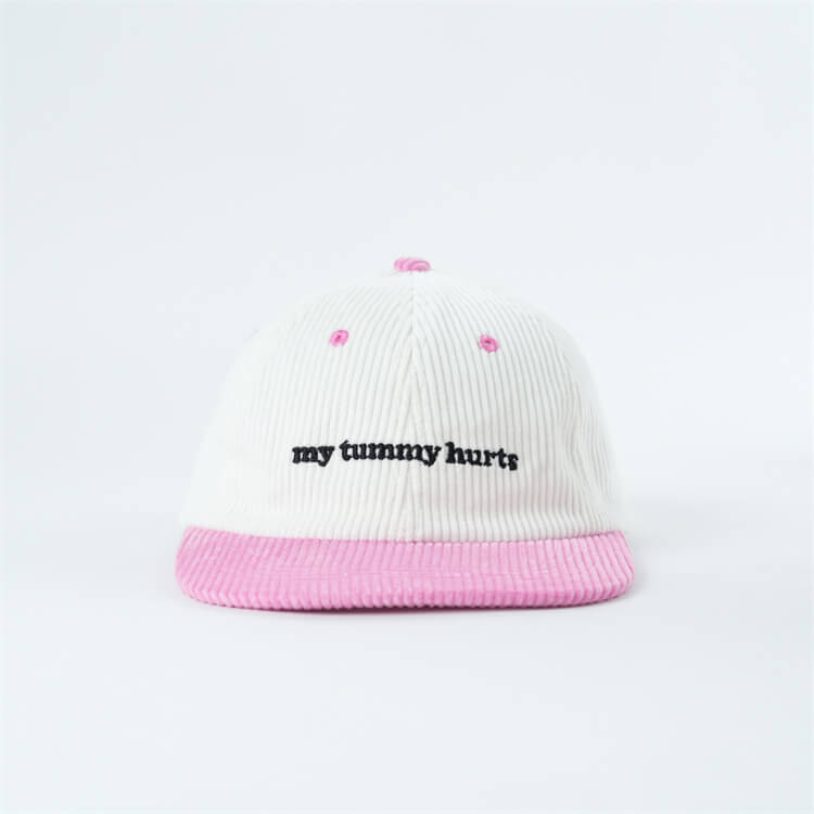 my-tummy-hurts-pink-embroidered-cap